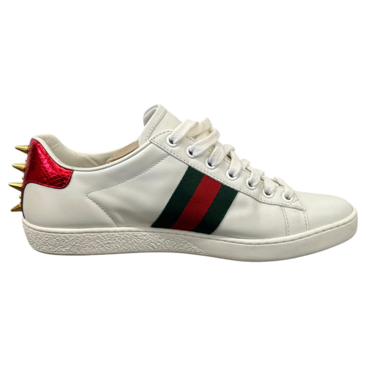 Women's Embellished Ace Low Trainers White Size UK 4 / EU 37 - Photo 4