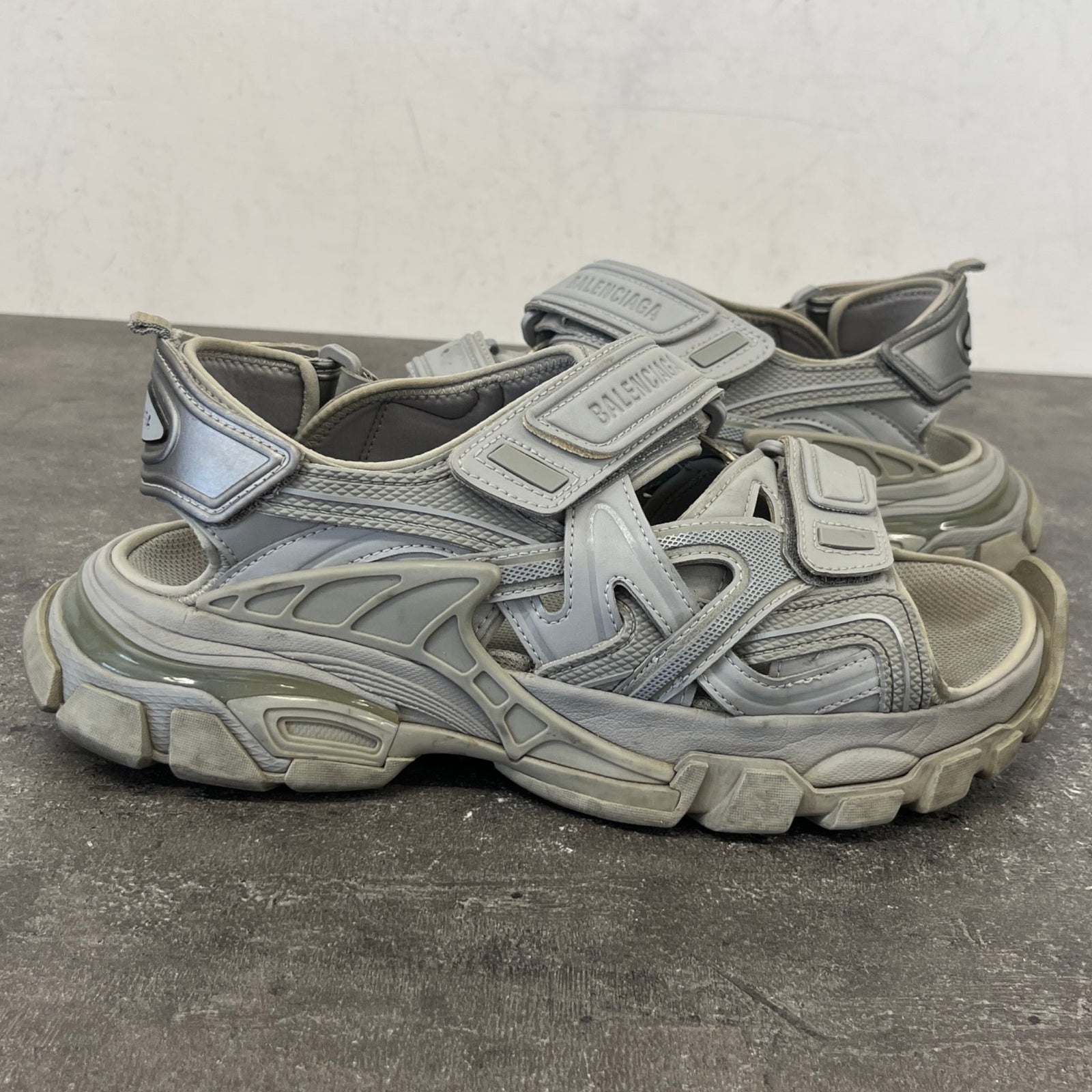 Men's Track Sandals Grey Size UK 6 / EU 40 - Photo 12