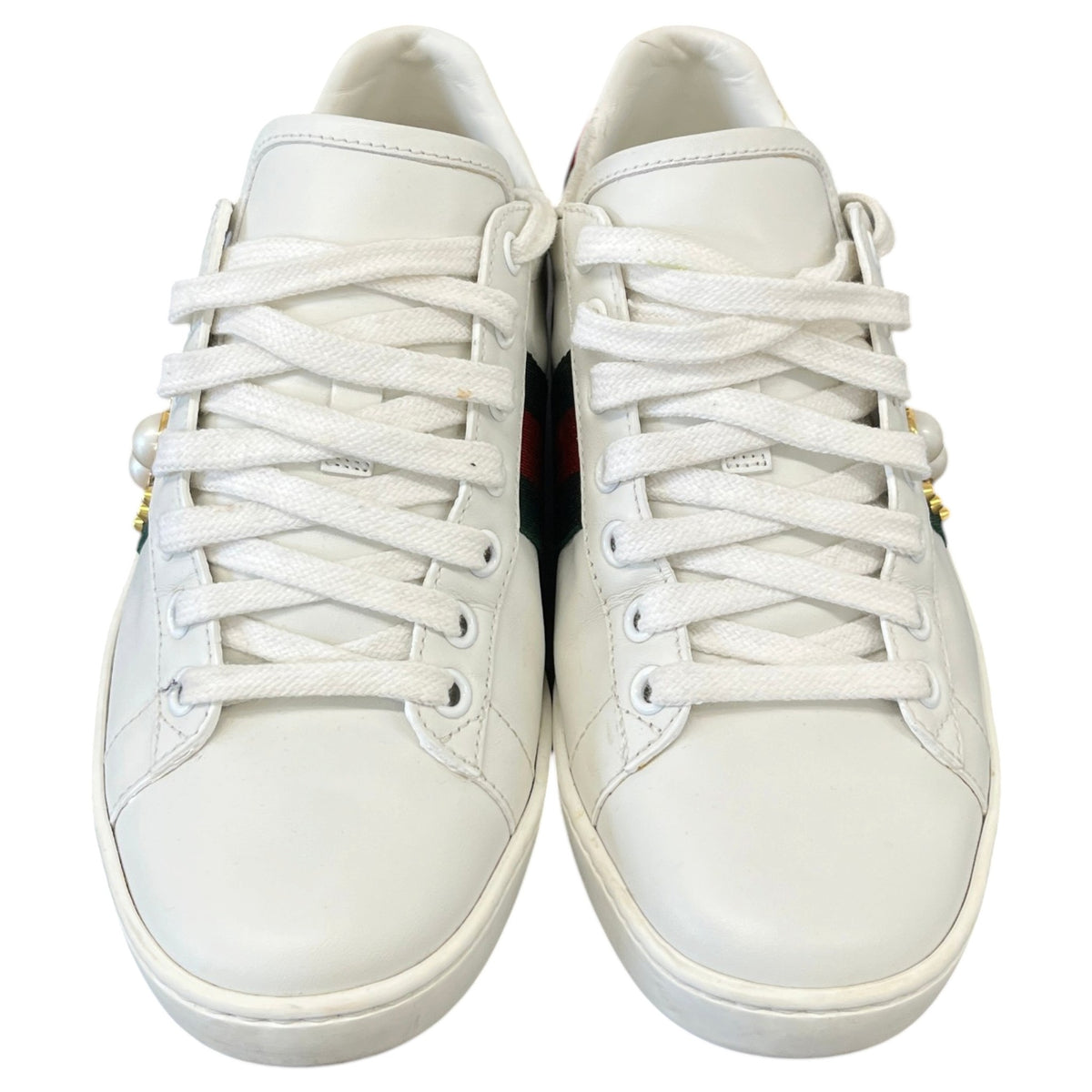 Women's Embellished Ace Low Trainers White Size UK 4 / EU 37 - Photo 6