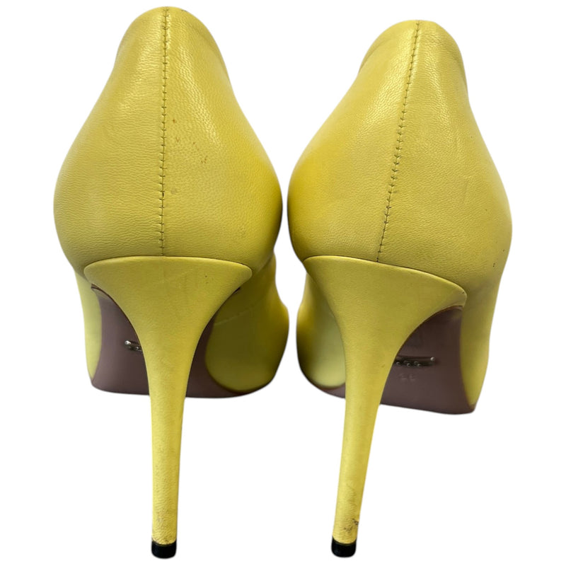 Women's Studded Heels Yellow Size UK 5 / EU 38