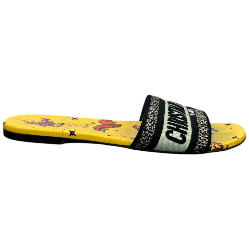 Women's Dway Pixel Zodiac Slides Yellow Size EU 38 / UK 5