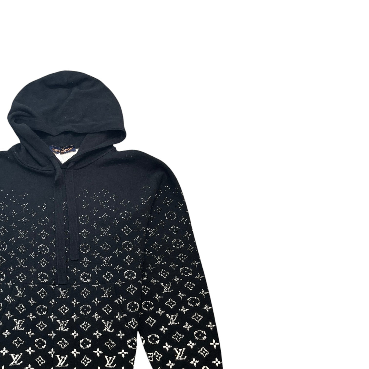 Men's Monogram Gradient Hoodie Black Size M - Photo 3