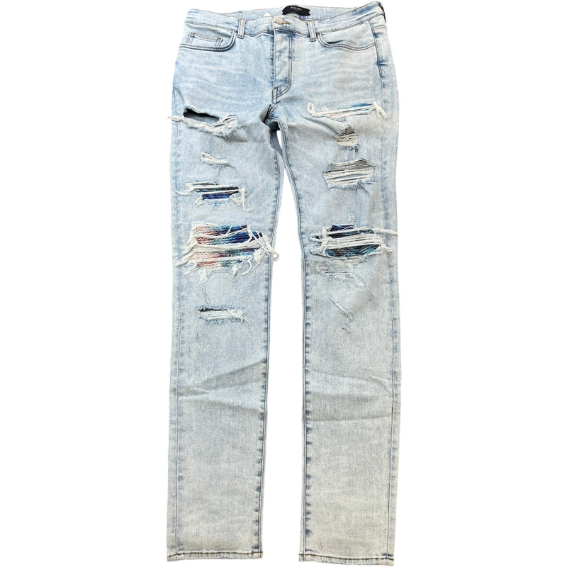 Men's Tie Dye Mx1 Jeans Blue Size XL / W36