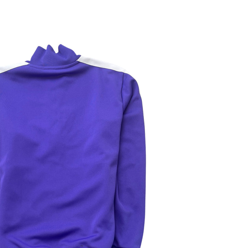 Men's Logo Print Track Jacket Purple Size L