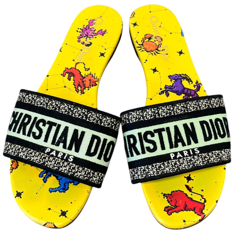 Women's Dway Pixel Zodiac Slides Yellow Size EU 38 / UK 5