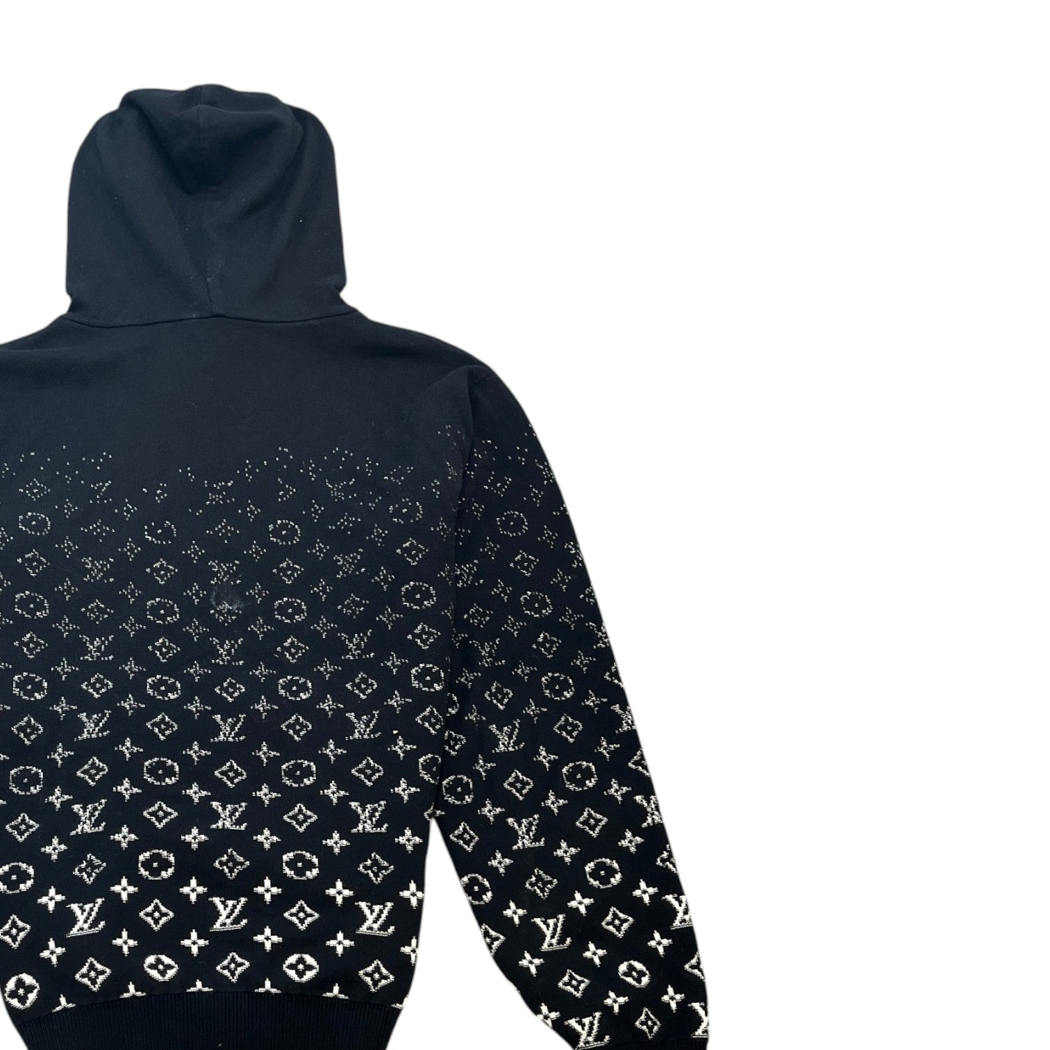 Men's Monogram Gradient Hoodie Black Size M - Photo 4