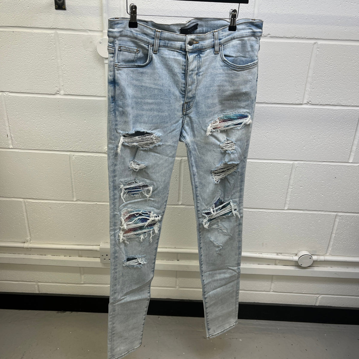 Men's Tie Dye Mx1 Jeans Blue Size XL / W36 - Photo 7