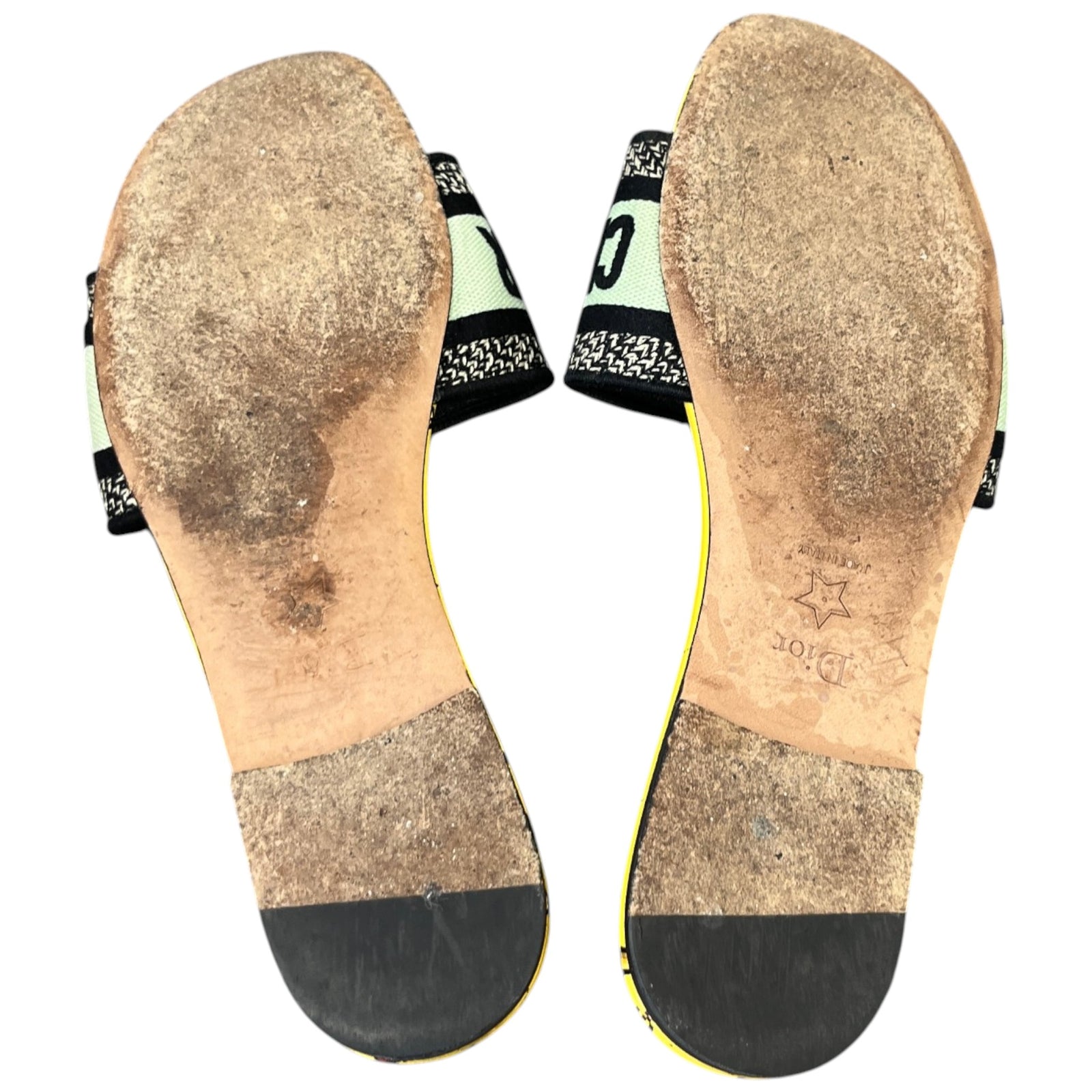 Women's Dway Pixel Zodiac Slides Yellow Size EU 38 / UK 5 - Photo 10