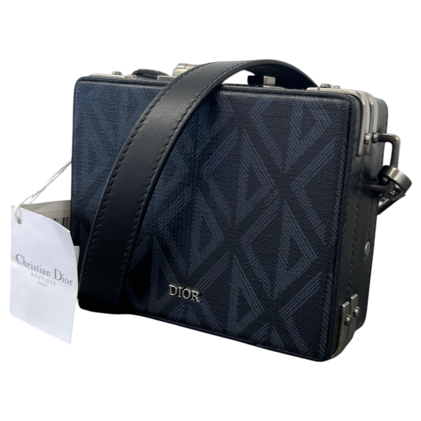Men's Mini CD Diamond Lock Case Pouch Black - Photo 5