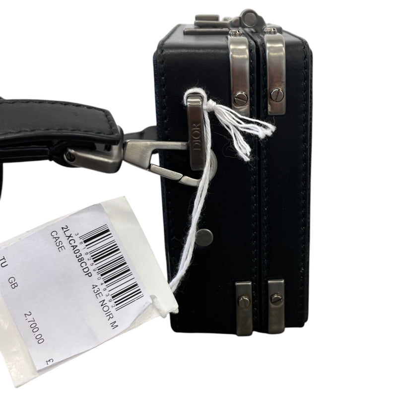 Men's Mini CD Diamond Lock Case Pouch Black