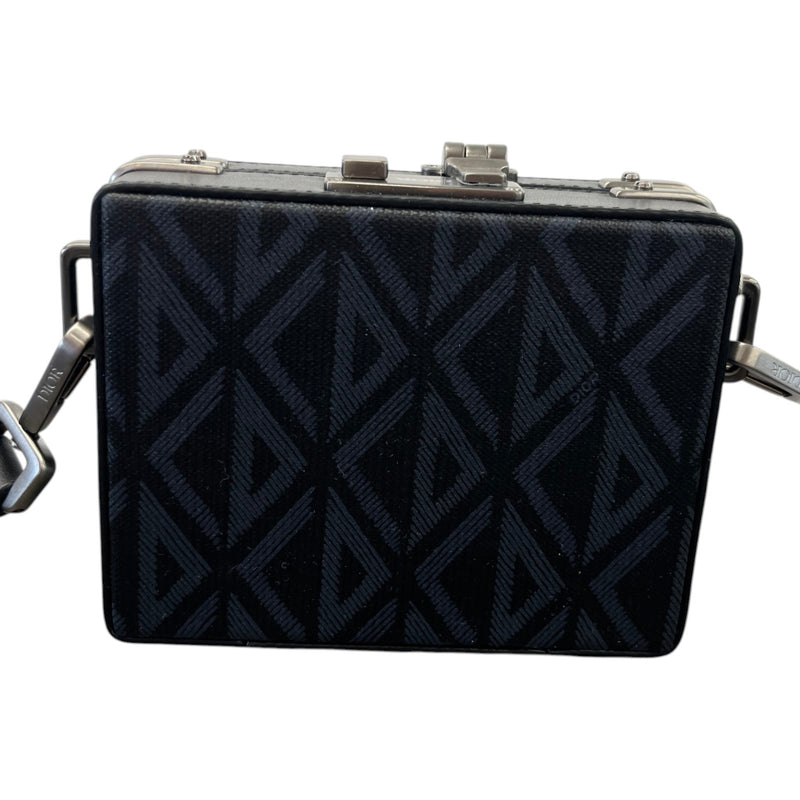 Men's Mini CD Diamond Lock Case Pouch Black