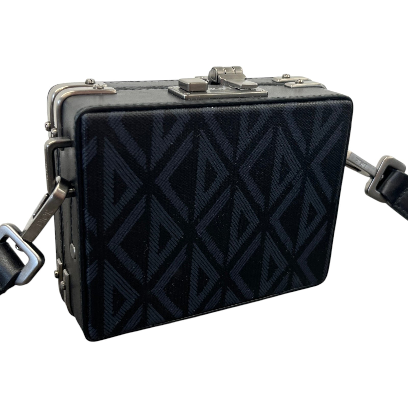 Men's Mini CD Diamond Lock Case Pouch Black - Photo 8