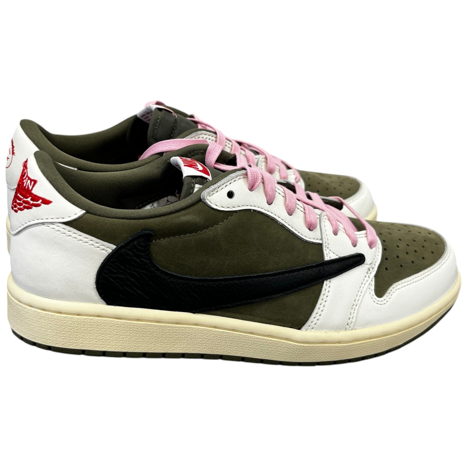 Men's Air Jordan 1 Low X Travis Scott Low Trainers Green Size EU 42.5 / UK 8.5 - Photo 8