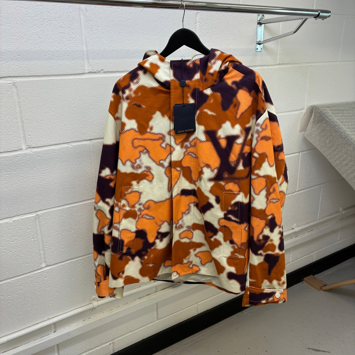Men's Map Camo Jacket Orange Size XXL - Photo 6