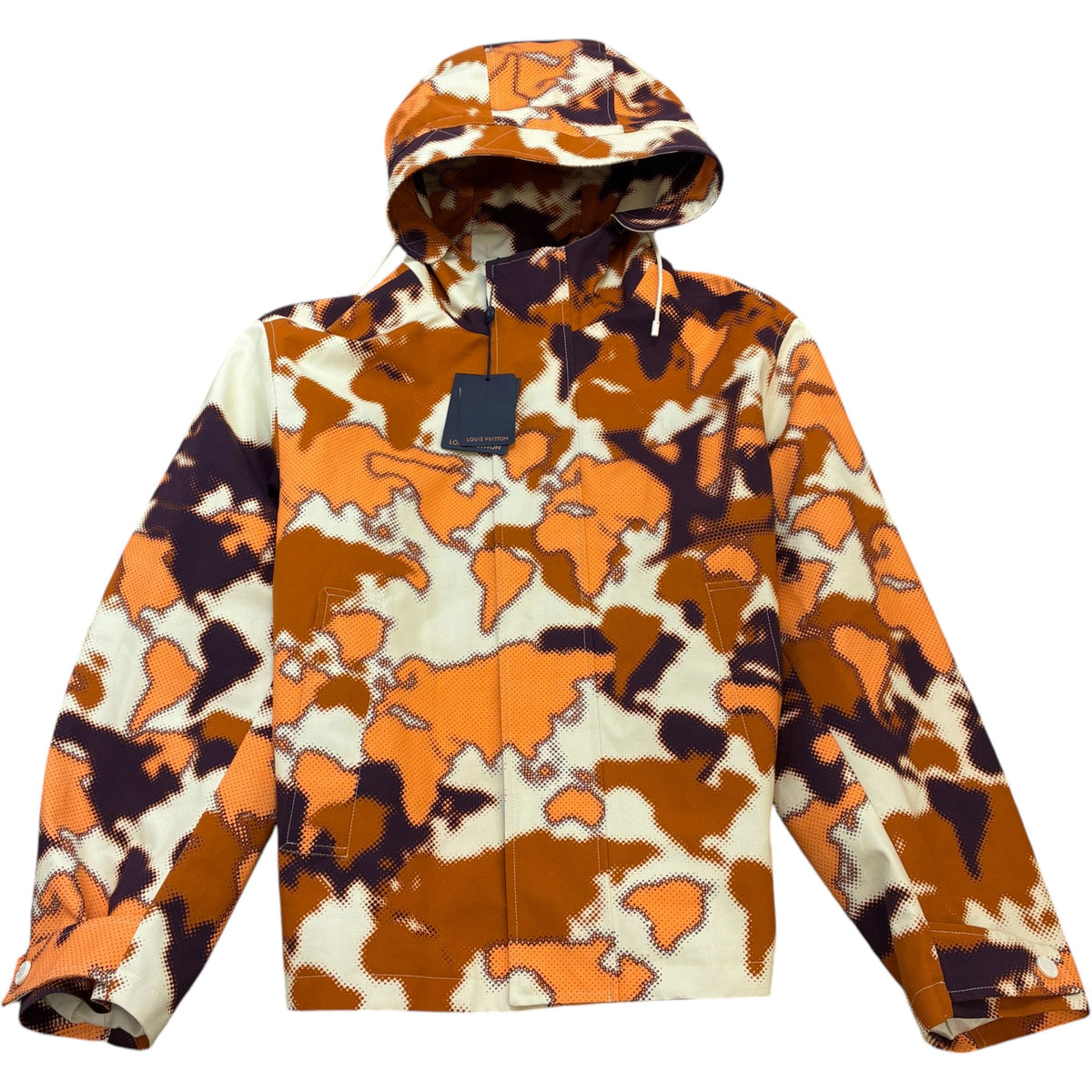 Men's Map Camo Jacket Orange Size XXL - Photo 1