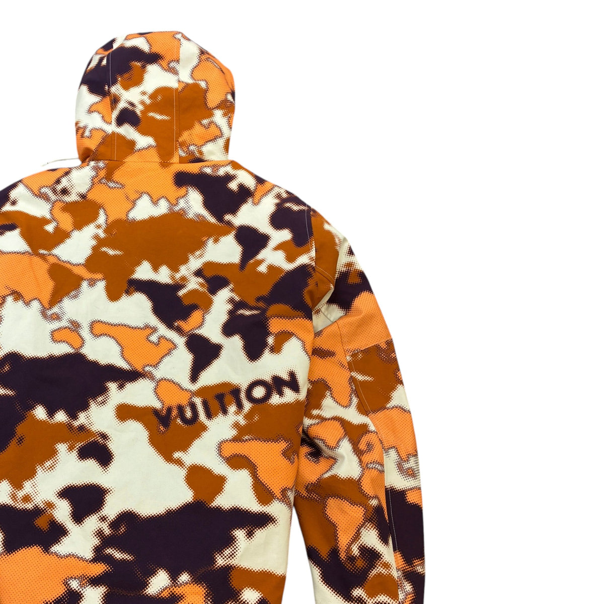 Men's Map Camo Jacket Orange Size XXL - Photo 4