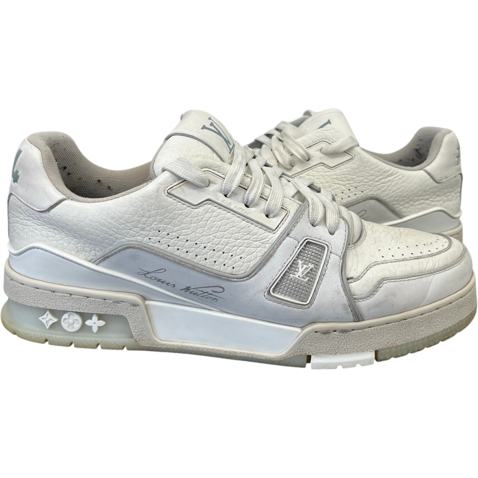 Men's Lv Low Trainers White Size EU 40 / UK 6 - Photo 3