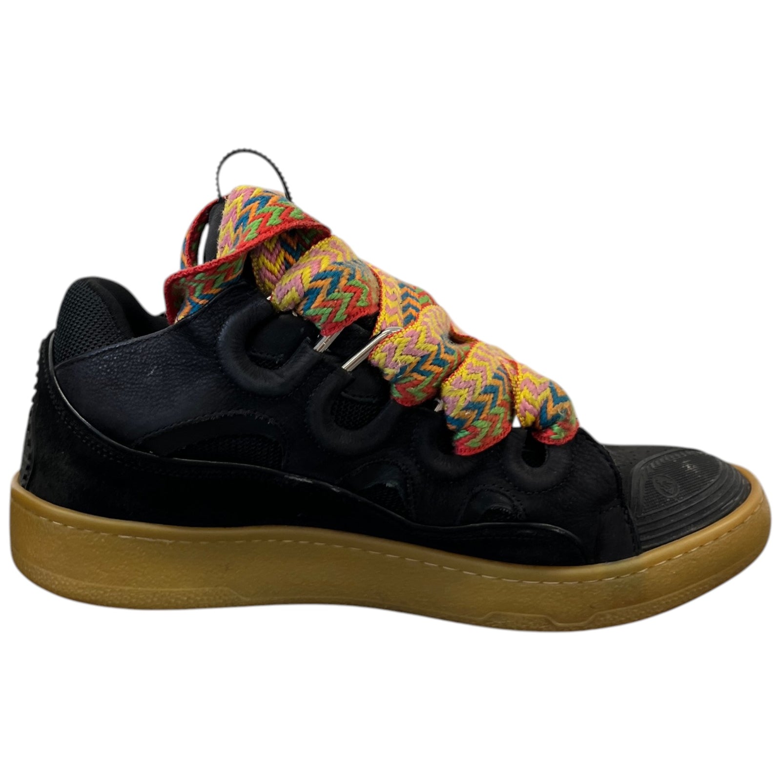 Men's Curb Low Trainers Black Size EU 41 / UK 7 - Photo 4