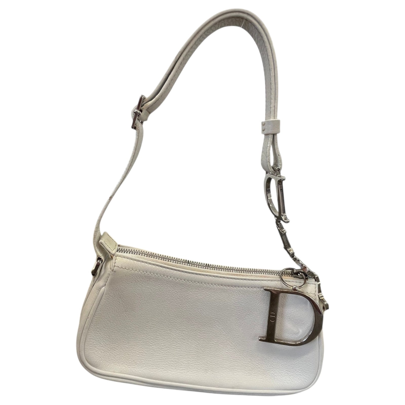 Women's D-Charm Pochette Shoulder Handbag White - Photo 2