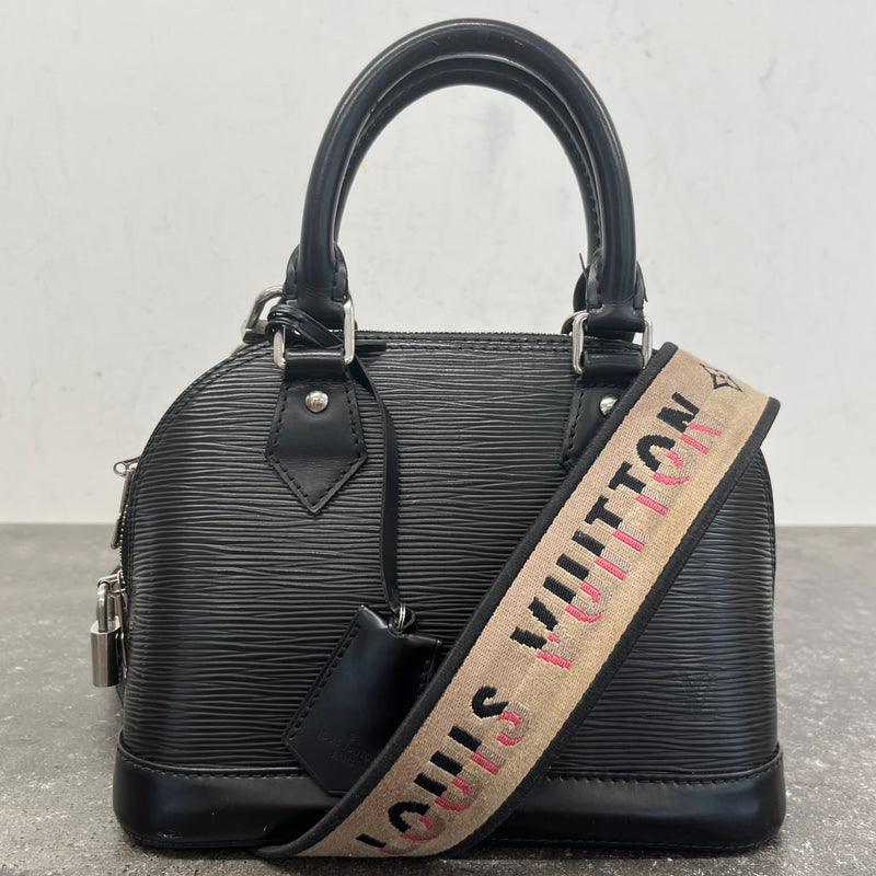 Women's Epi Leather Alma BB Handbag Black