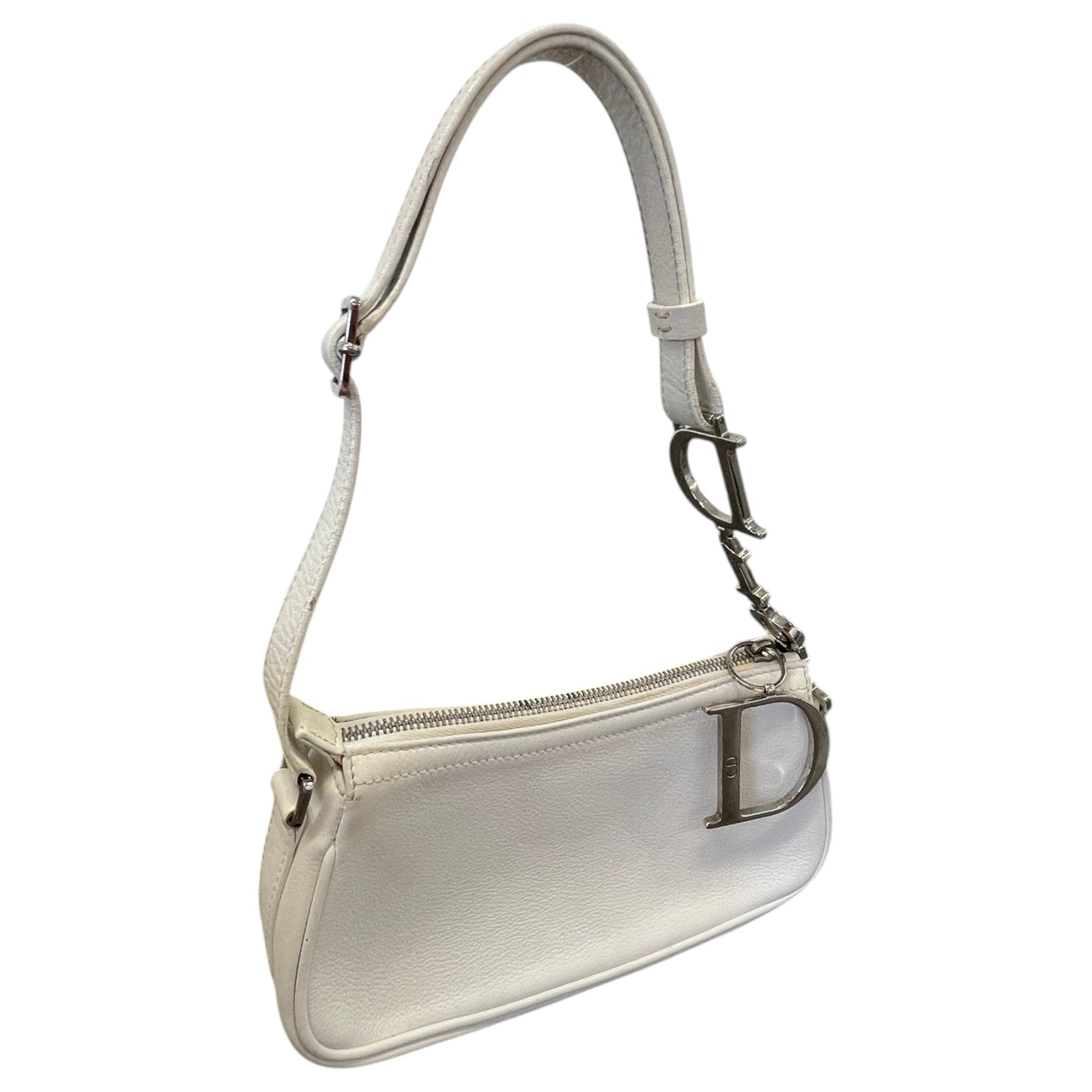 Women's D-Charm Pochette Shoulder Handbag White - Photo 6