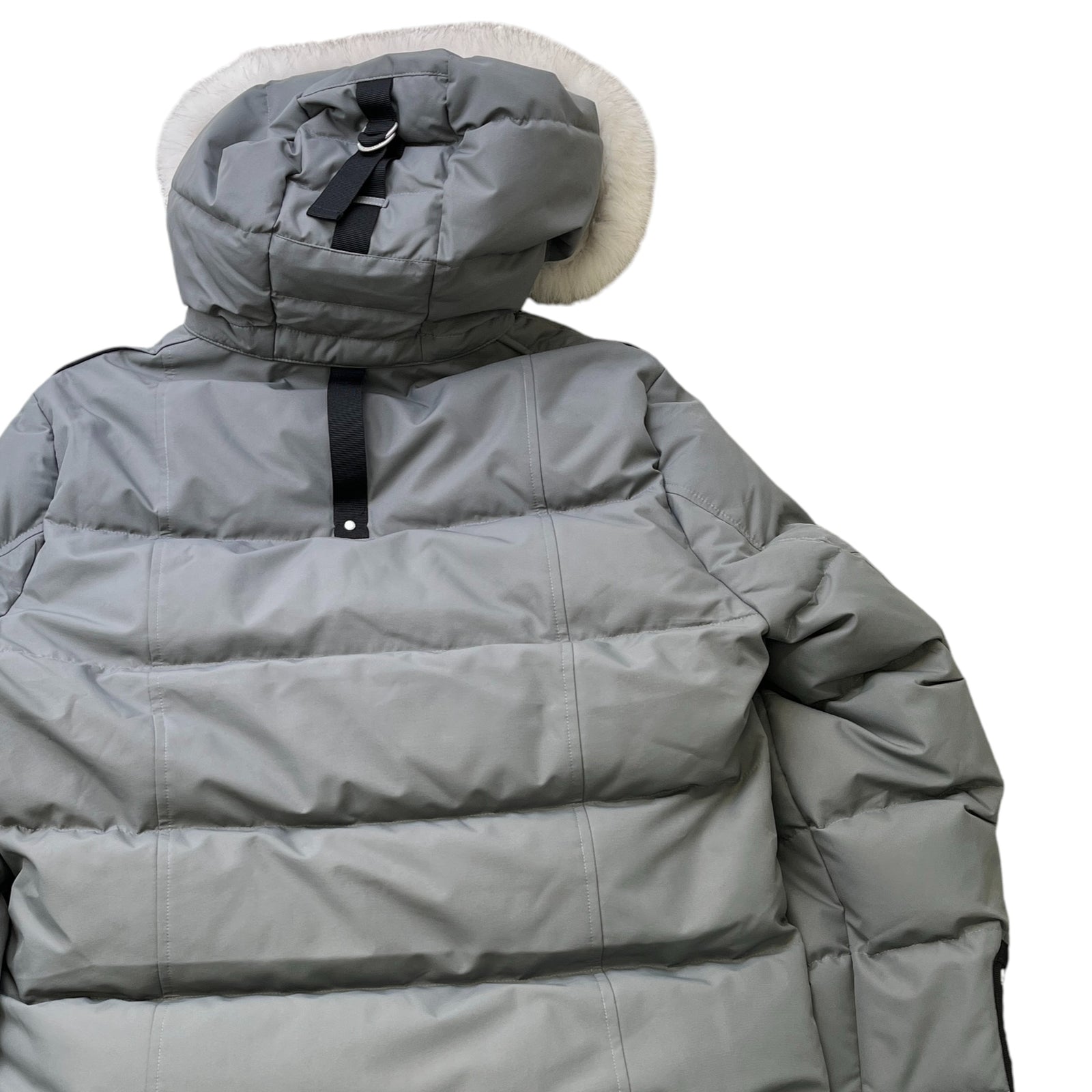 Men's Cloud Neoshear Parka Down Jacket Grey Size M - Photo 4