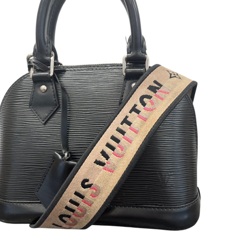 Women's Epi Leather Alma BB Handbag Black
