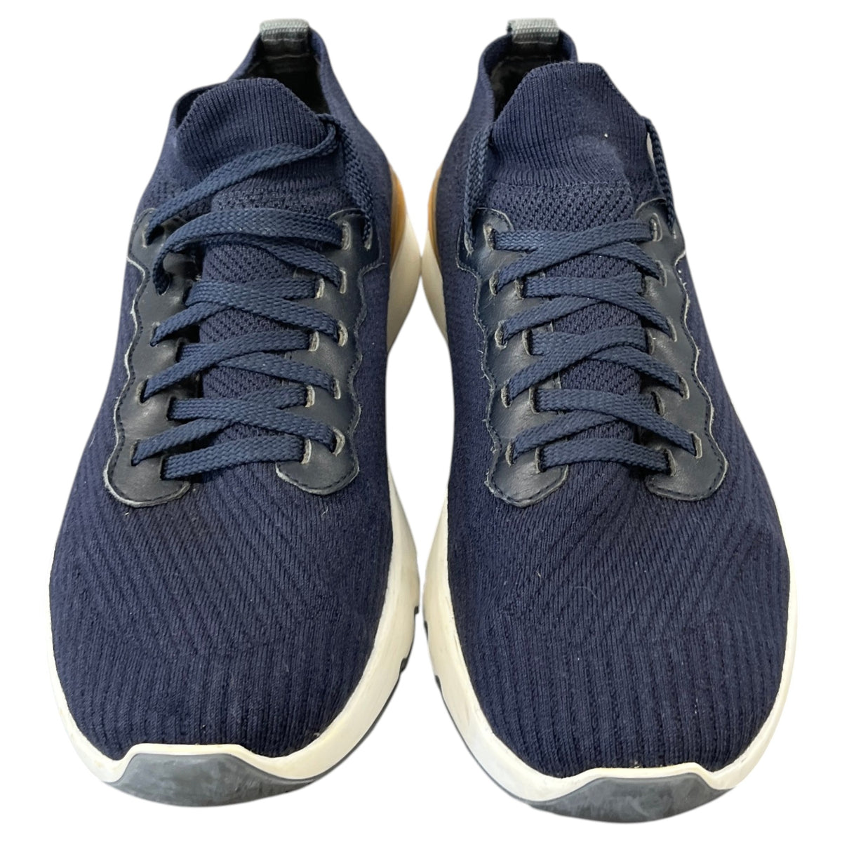 Men's Knitted Runner Low Trainers Navy Size UK 6 / EU 40 - Photo 6