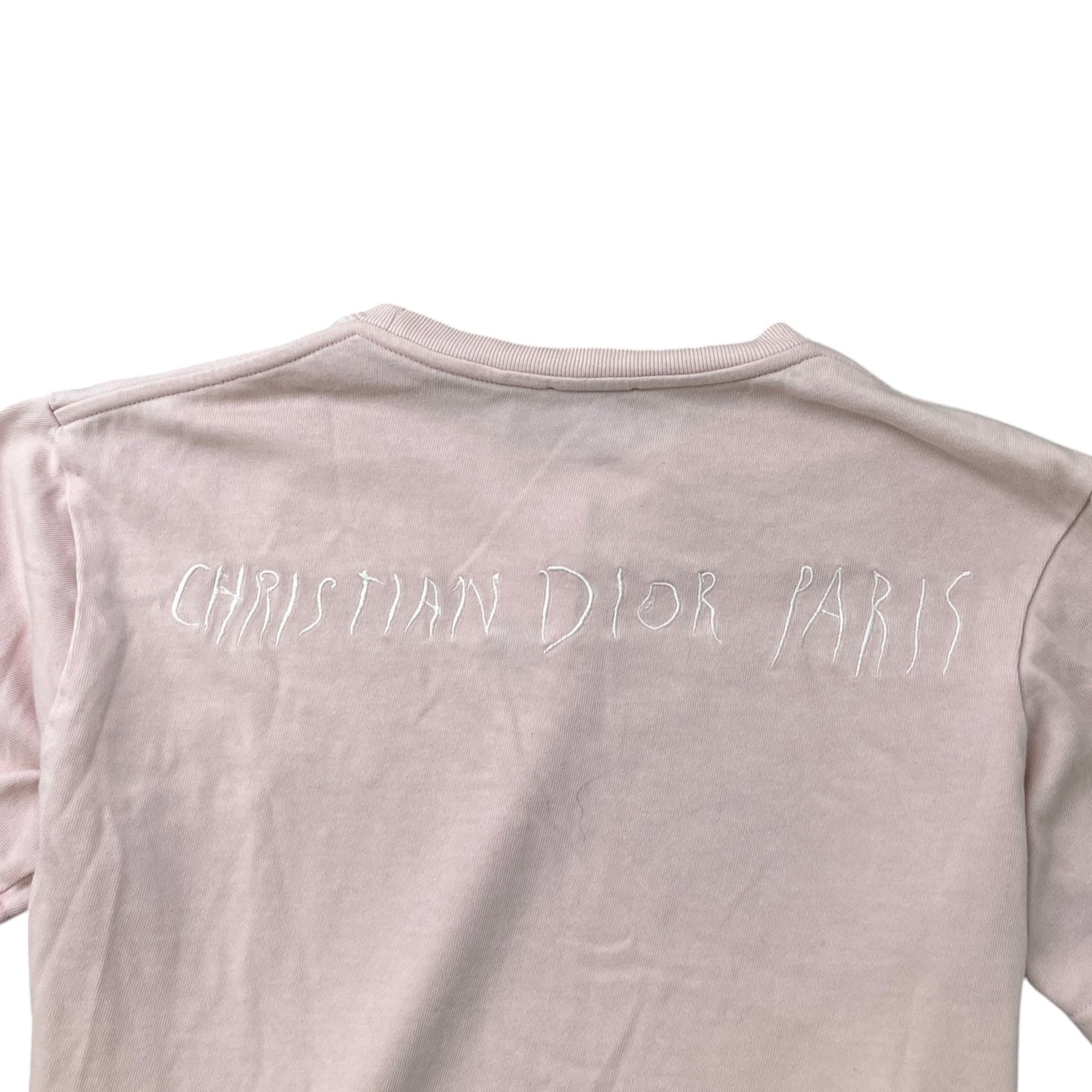 Men's Embroidered Logo T-Shirt Pink Size S - Photo 6