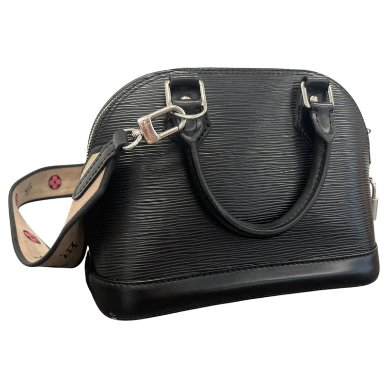 Women's Epi Leather Alma BB Handbag Black