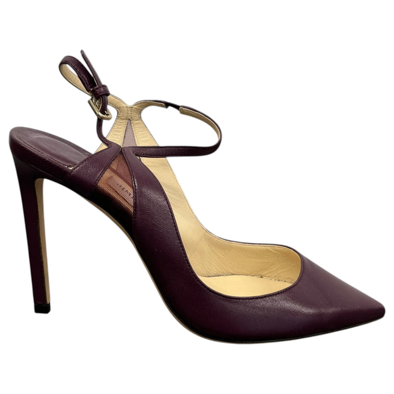 Women's Quinici Pointed Toe Heels Burgundy Size UK 4 / EU 37
