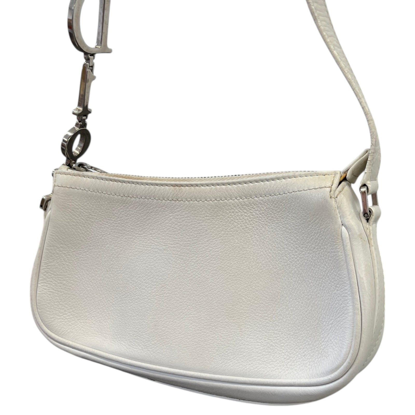 Women's D-Charm Pochette Shoulder Handbag White - Photo 10