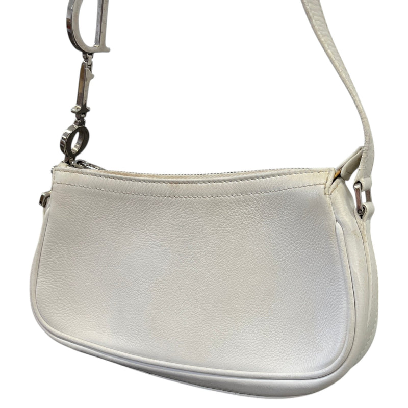Women's D-Charm Pochette Shoulder Handbag White