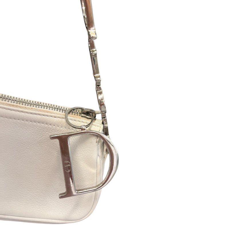Women's D-Charm Pochette Shoulder Handbag White
