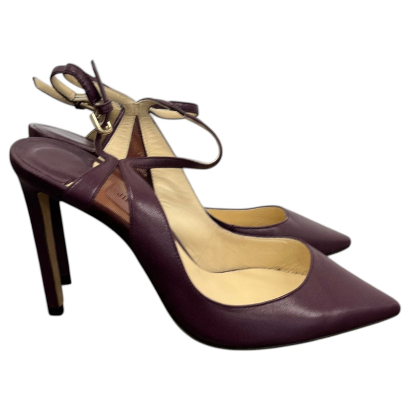Women's Quinici Pointed Toe Heels Burgundy Size UK 4 / EU 37