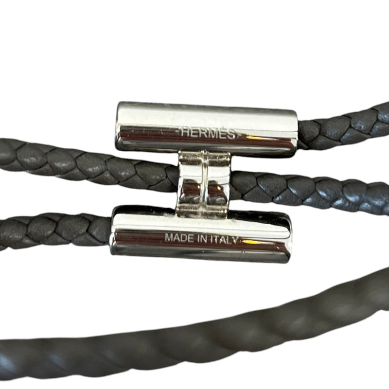Men's Tournis Tresse Bracelet Grey