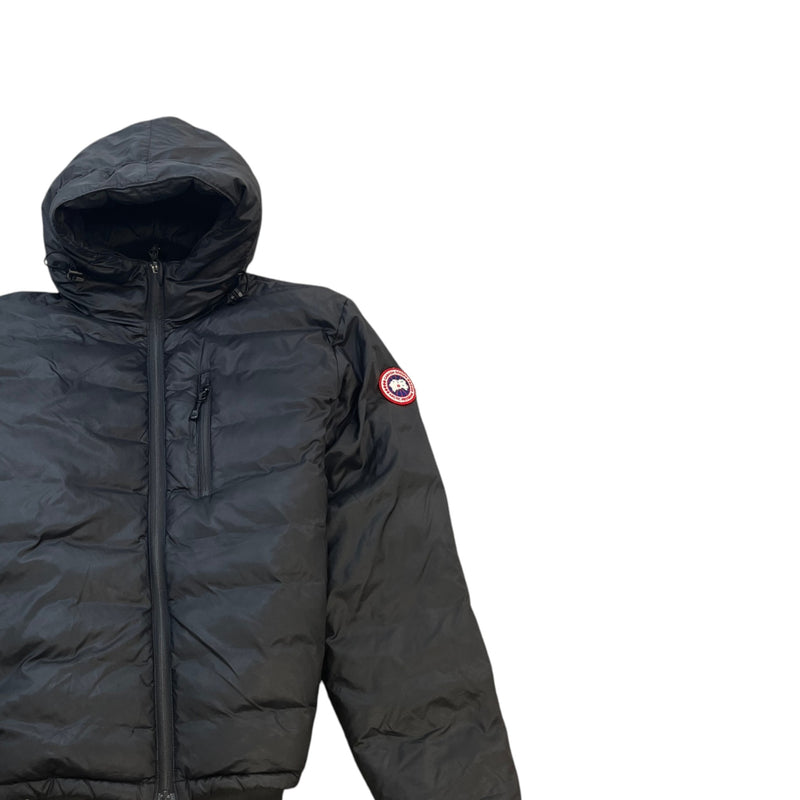 Men's Lodge Hooded Down Jacket Black Size M