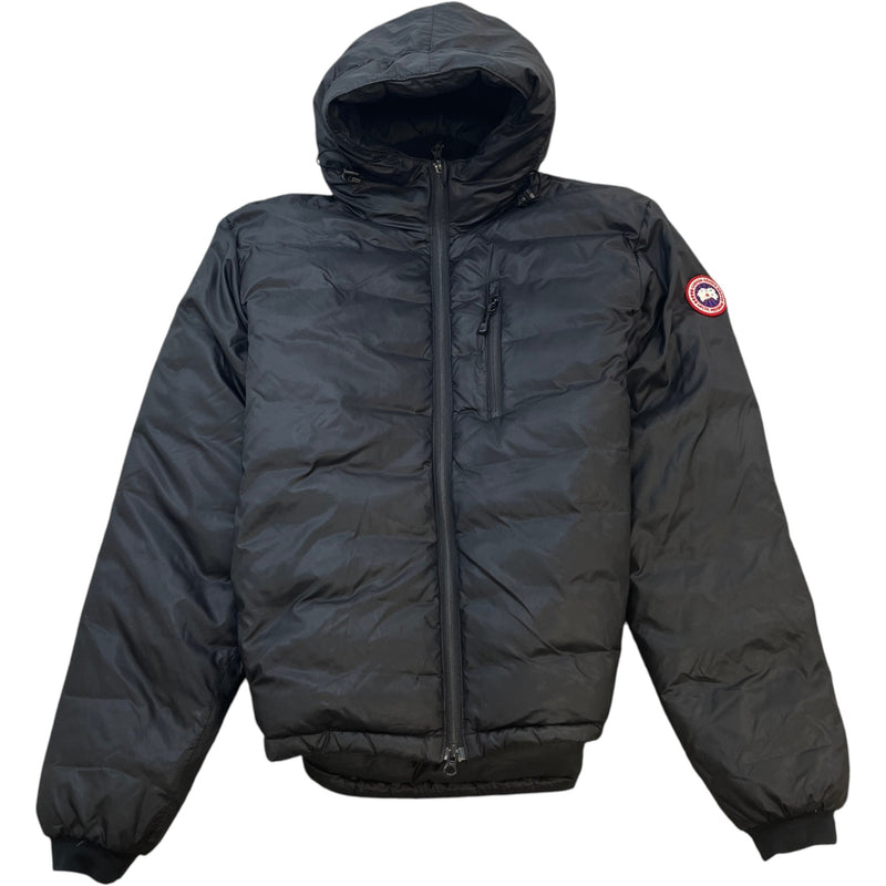 Men's Lodge Hooded Down Jacket Black Size M