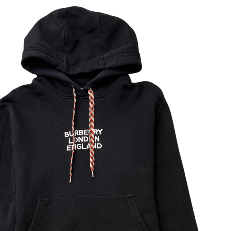 Women's Embroidered Logo Hoodie Black Size XS
