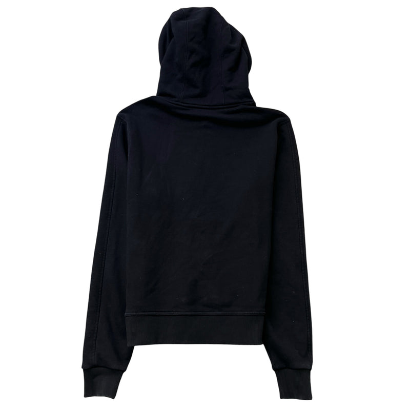 Women's Embroidered Logo Hoodie Black Size XS