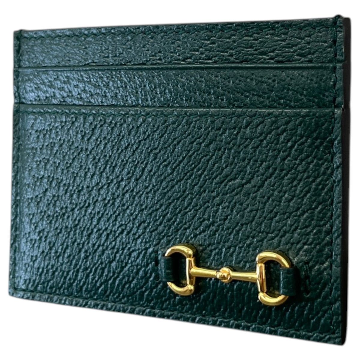 Men's Horsebit Card Holder Green - Photo 4