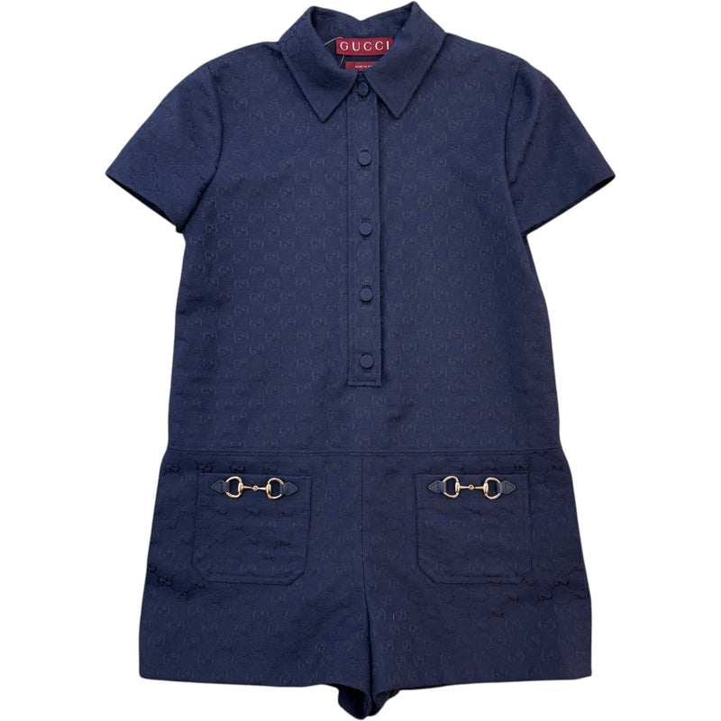 Women's Horsebit Playsuit Dress Navy Size L / UK 12