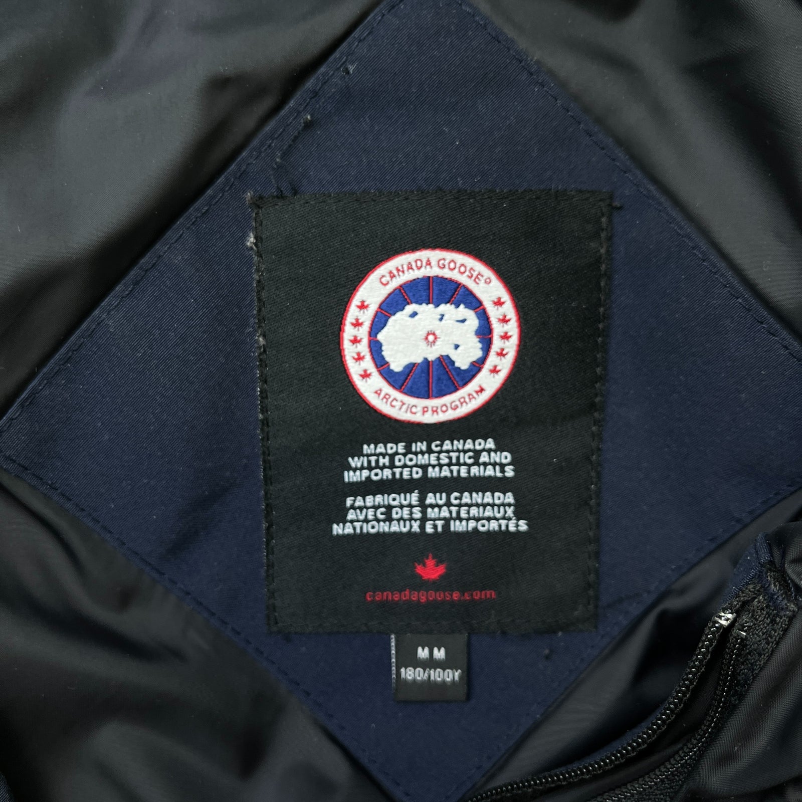 Men's Macmillan Parka Down Jacket Navy Size M - Photo 6