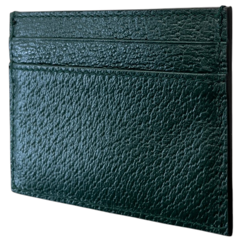 Men's Horsebit Card Holder Green