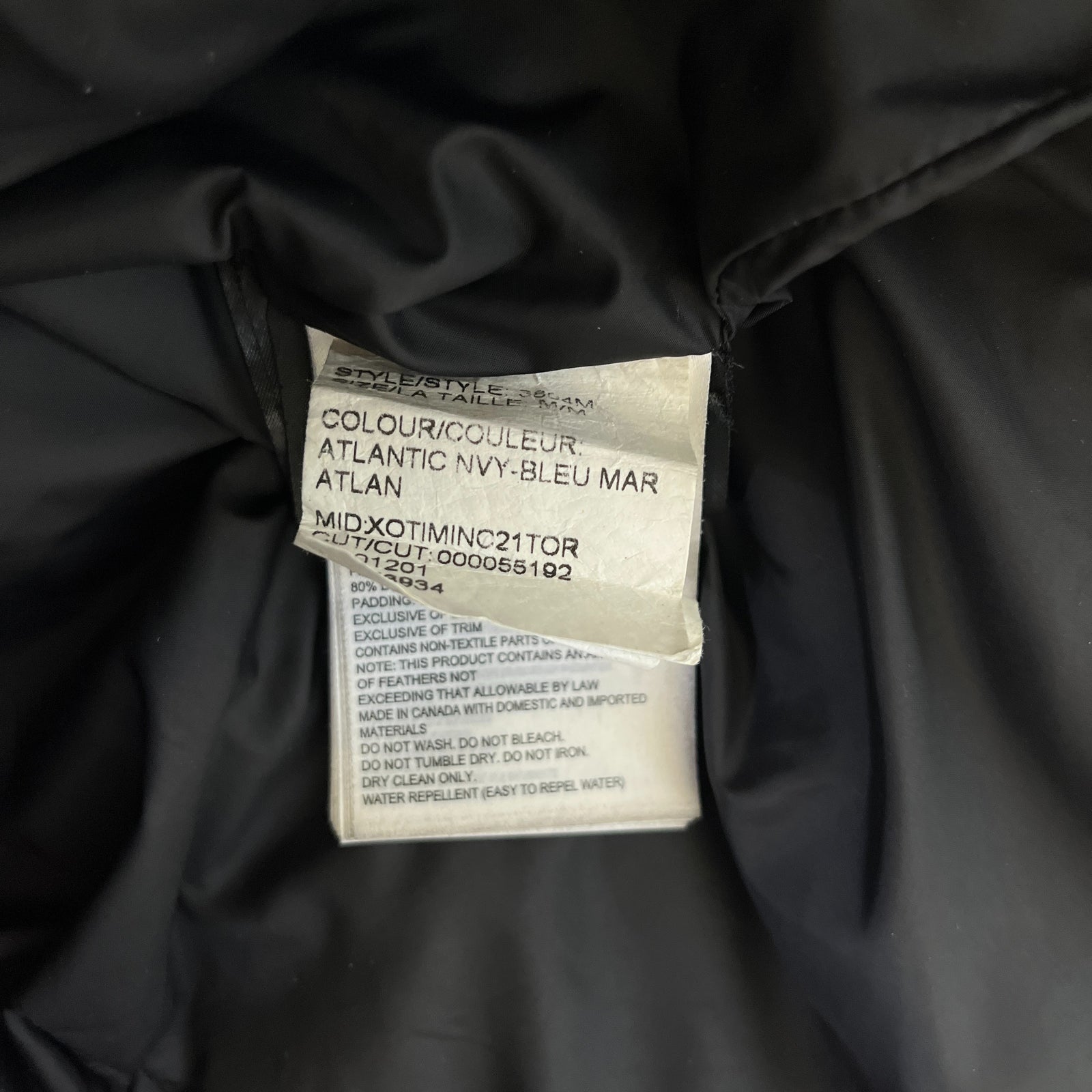 Men's Macmillan Parka Down Jacket Navy Size M - Photo 7