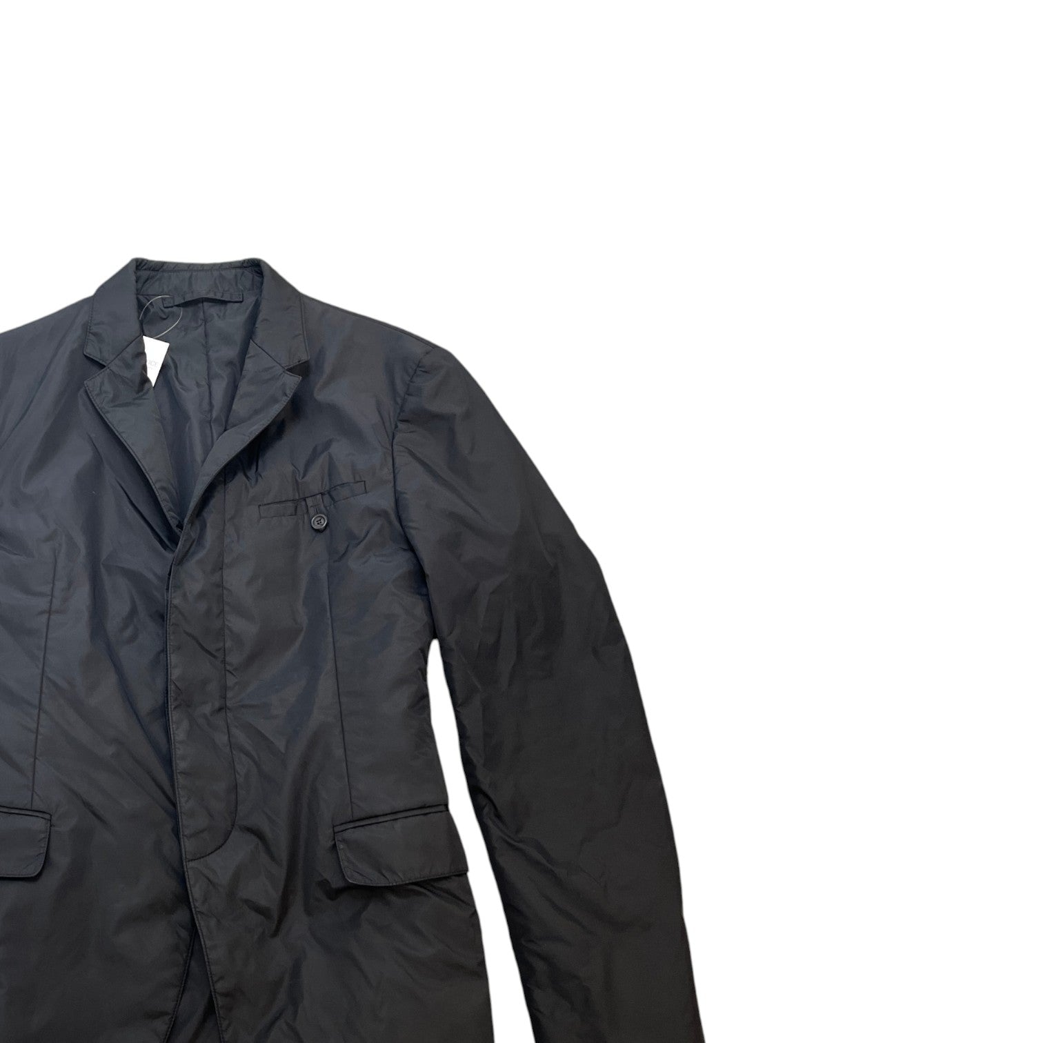Men's Technical Nylon Blazer Down Jacket Black Size IT 52 / XL - Photo 3