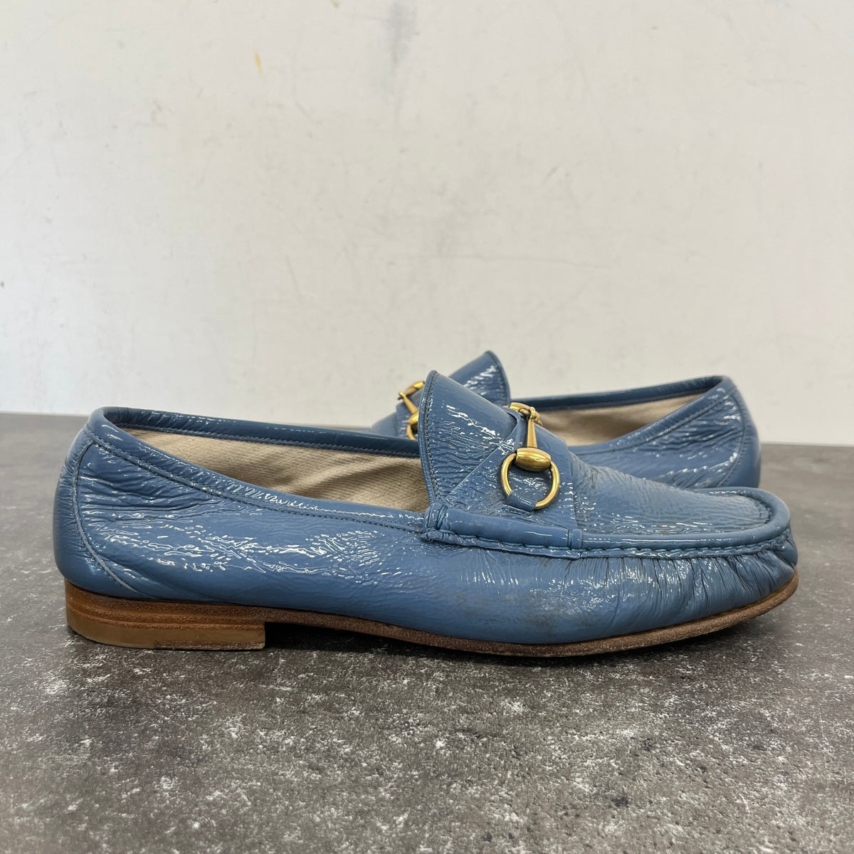 Men's Horsebit Loafers Blue Size UK 9 / EU 43 - Photo 12