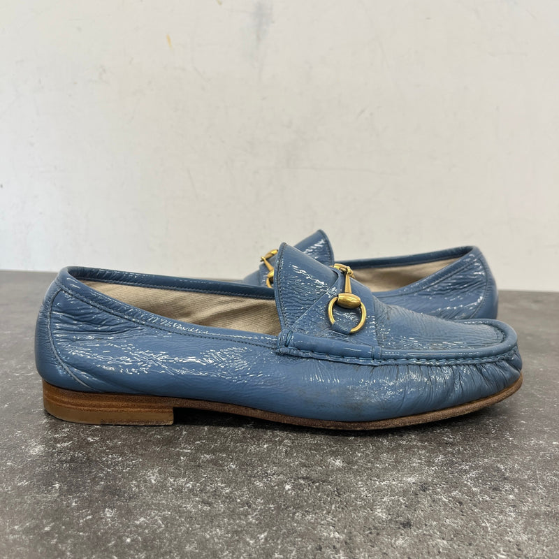 Men's Horsebit Loafers Blue Size UK 9 / EU 43