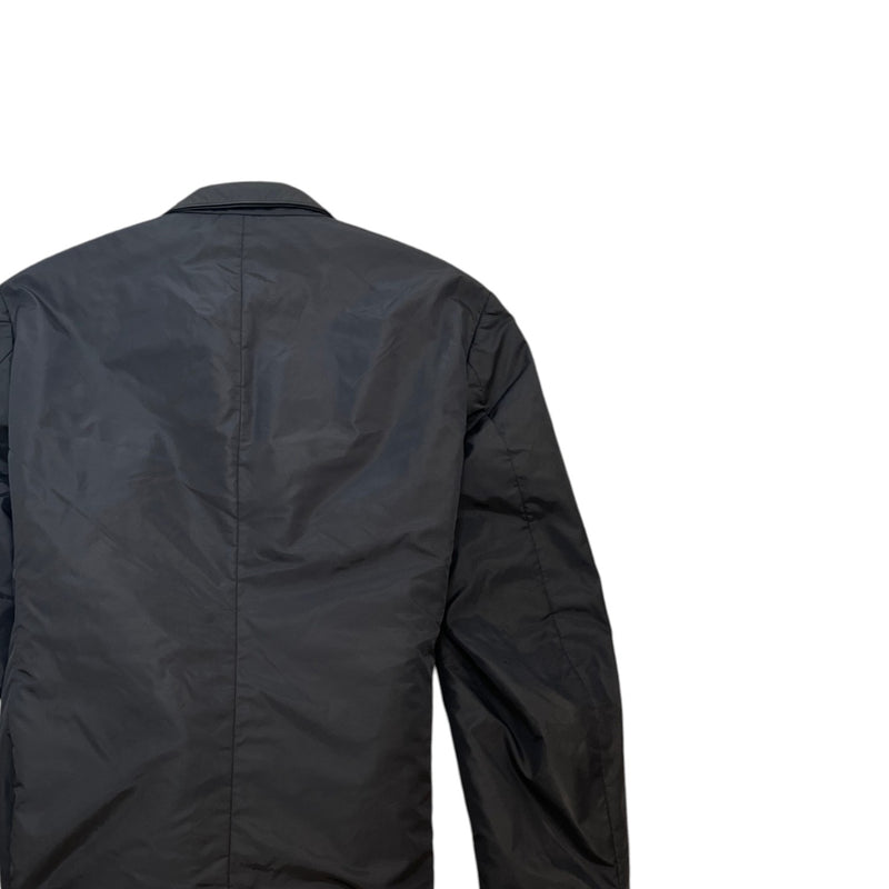 Men's Technical Nylon Blazer Down Jacket Black Size IT 52 / XL