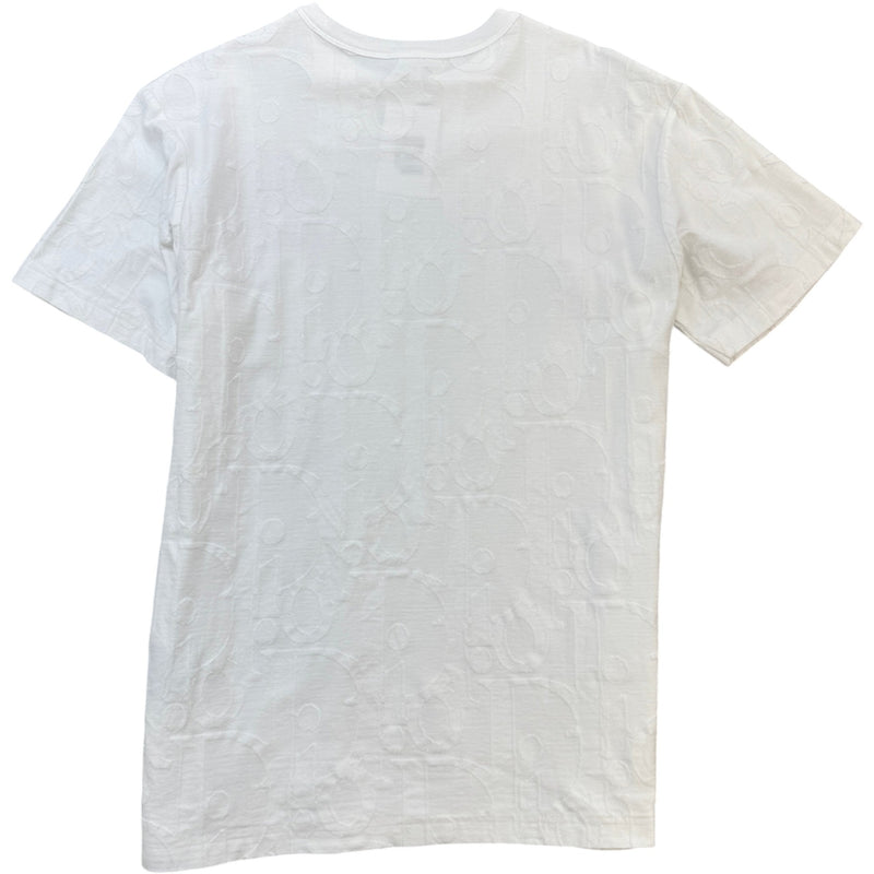 Men's Oblique Towelling T-Shirt White Size M